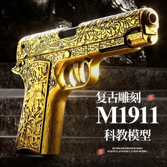 Super Shooter Fidget Gun - Golden M1911